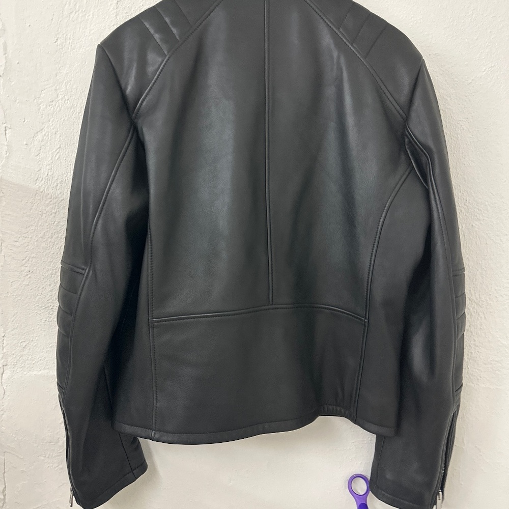 Hugo Boss Black Leather Biker Jacket
